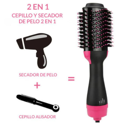 Cepillo secador 2 en 1 secado + alisador